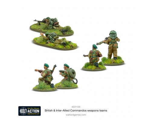 Bolt Action - British & Inter-Allied Commandos Weapons Teams - EN