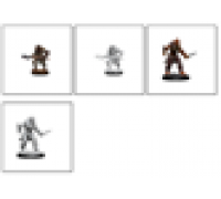 D&D Nolzur's Marvelous Miniatures: Bugbear Barbarian Male & Bugbear Rogue Female