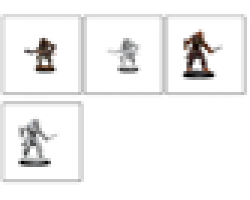 D&D Nolzur's Marvelous Miniatures: Bugbear Barbarian Male & Bugbear Rogue Female