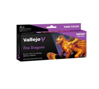 Vallejo - Game Color Fire Dragons 8 colors set 18 ml