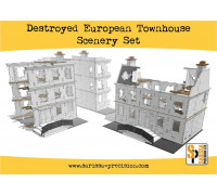 Sarissa Hobby & Terrain - Destroyed European Townhouse Scenery Set