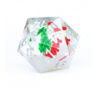 Sirius Dice - Large D20 - Santa Scenic