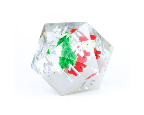 Sirius Dice - Large D20 - Santa Scenic