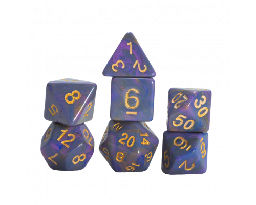 Sirius Dice - Unicorn Dice Set Purple