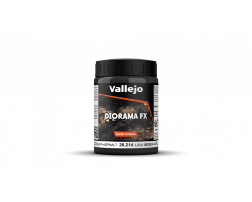 Vallejo - Diorama FX Earth Textures Black Lava-Asphalt 200 ml