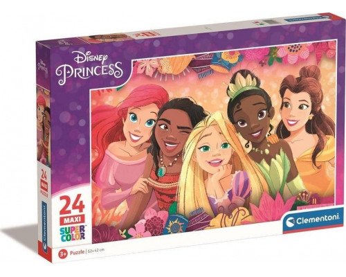 Clementoni Puzzle 24 szt. Super Maxi Kolor Disney Princess (24241)