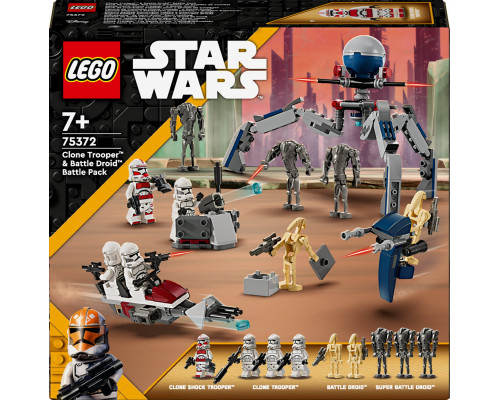 LEGO Star Wars Zestaw bitewny z żołnierzem armii klonów™ i droidem bojowym™ (75372)