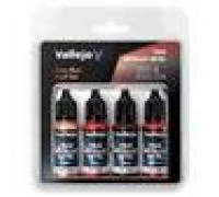 Vallejo - TMM / Set 4 colors - Ruby Red Paint Set