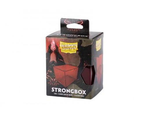 Dragon Shield Strongbox Box - Clear Red