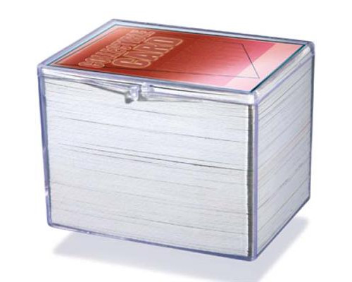 UP - Hinged Clear Box - (For 150 Cards)