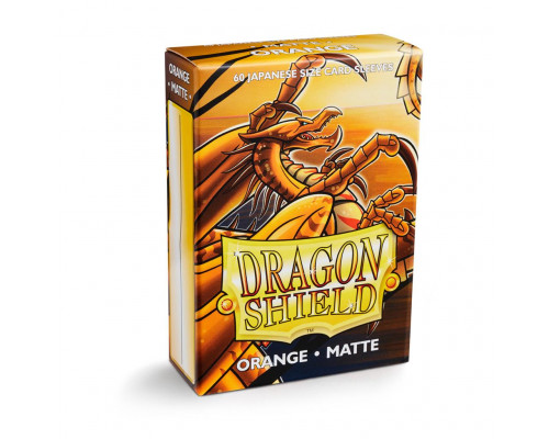 Dragon Shield Small Sleeves - Japanese Matte Orange (60 Sleeves)