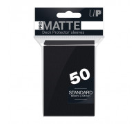 UP - Standard Sleeves - Pro-Matte - Non Glare - Black (50 Sleeves)