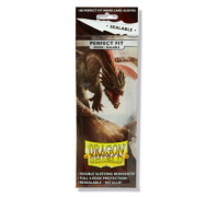 Dragon Shield Standard Perfect Fit Sealable Sleeves - Smoke (100 Sleeves)