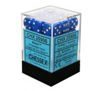 Chessex Speckled 12mm d6 Dice Blocks with Pips (36 Dice) - Water