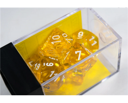 Chessex Translucent Polyhedral 7-Die Set - Yellow/white