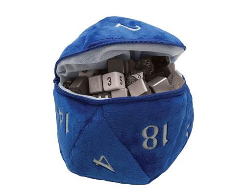 UP - D20 Plush Dice Bag - Blue