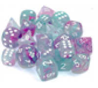 Chessex 16mm d6 Blocks - Nebula TM 16mm d6 Wisteria/white Luminary Dice Block™ (12 dice)