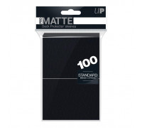 UP - Standard Deck Protector - PRO-Matte Black (100 Sleeves)