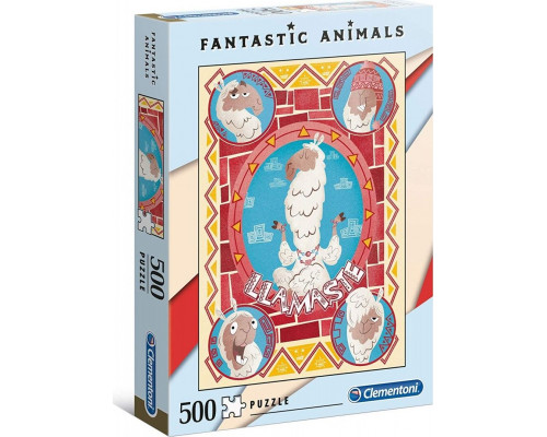 Clementoni Puzzle 500 elementów Fantastic Animals - Llamaste
