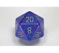 Chessex Speckled 34mm 20-Sided Dice - Silver Tetra