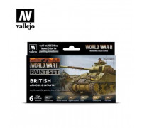 Vallejo WWII British Armour & Infantry Paint Set