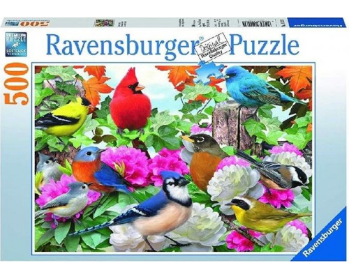 Ravensburger Puzzle 500 Ogrodowe ptaki