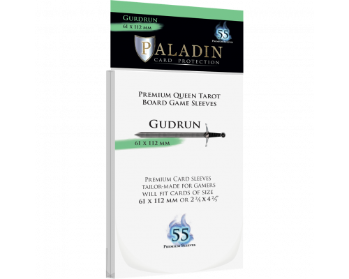 Paladin Sleeves - Gudrun Premium Queen Tarot 61x112mm (55 Sleeves)