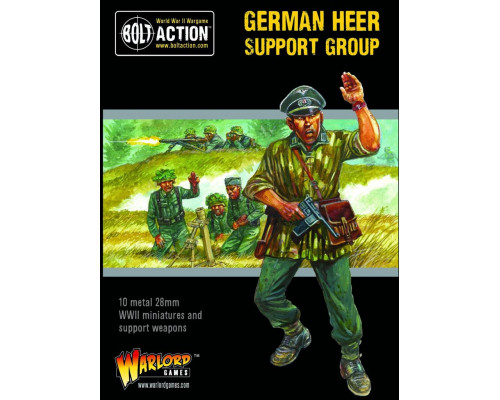 Bolt Action - German Heer Support Group (HQ, Mortar & MMG) - EN