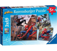 Ravensburger Puzzle 3x49 Spiderman w akcji