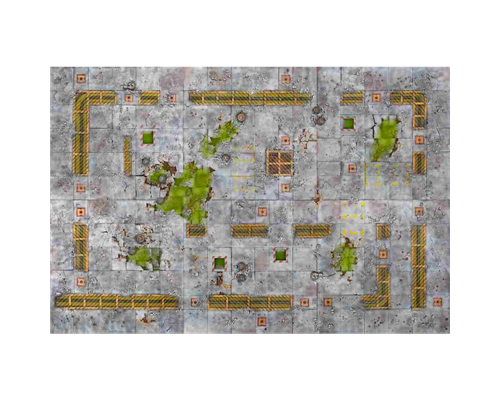 Kraken Wargames Gaming Mat - Industrial Grounds 3x3