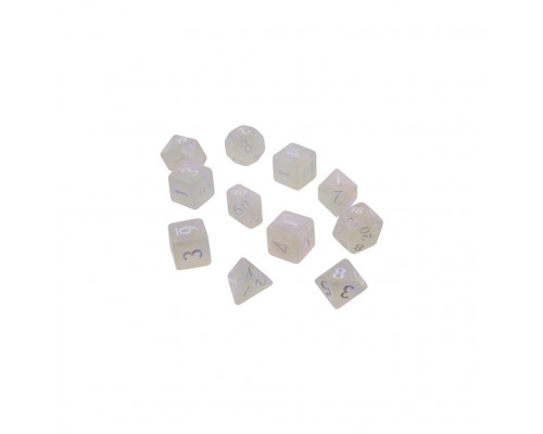 UP - Eclipse 11 Dice Set: Arctic White