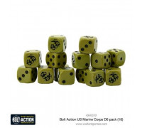 Bolt Action - US Marine Corps D6 Dice (16)