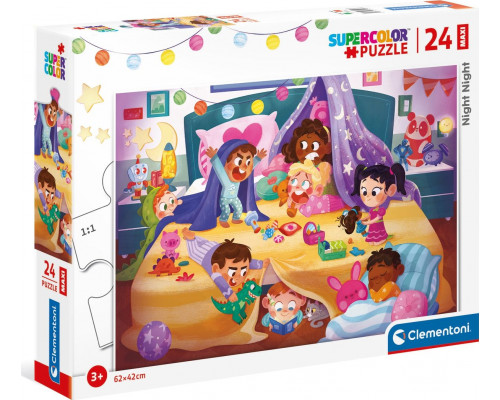 Clementoni Puzzle 24 Maxi Super Kolor Night Night