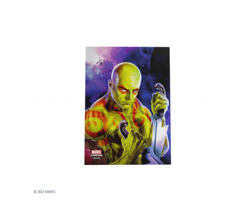 Gamegenic - Marvel Champions FINE ART Sleeves – Drax (51 Sleeves)