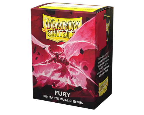 Dragon Shield Dual Matte Sleeves - Fury 'Alaric, Crimson King' (100 Sleeves)