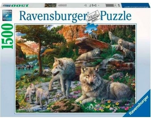 Ravensburger Puzzle 1500el Wiosenne wilki 165988 RAVENSBURGER