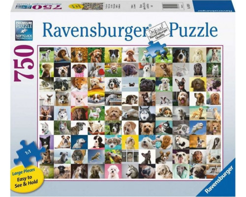Ravensburger Puzzle 750el XXL - 99 Lovable Dogs 169399 RAVENSBURGER