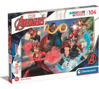Clementoni Clementoni Puzzle 104el brokatowe Avengers. Marvel 20347