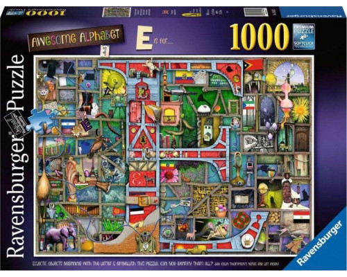 Ravensburger Puzzle 2D 1000 elementów Niesamowity alfabet E