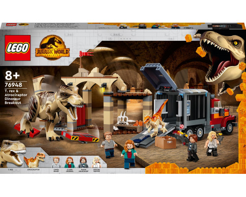 LEGO Jurassic World™ T. rex & Atrociraptor Dinosaur Breakout (76948)