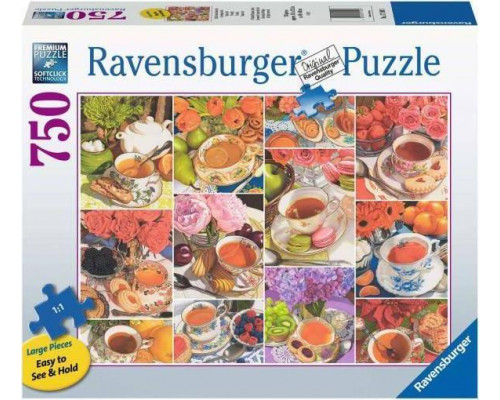 Ravensburger Puzzle 750el Duży format Czas na herbatę 171903 RAVENSBURGER