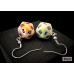 Chessex Hook Earrings Festive Circus Mini-Poly d20 Pair