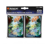 UP - Bloomburrow 100ct Deck Protector Sleeves Blue for Magic: The Gathering (100 Sleeves)