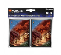 UP - Bloomburrow 100ct Deck Protector Sleeves Green for Magic: The Gathering (100 Sleeves)