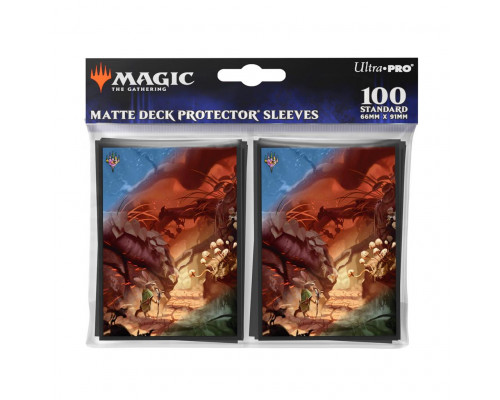 UP - Bloomburrow 100ct Deck Protector Sleeves Green for Magic: The Gathering (100 Sleeves)