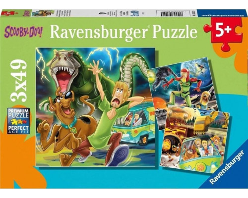 Ravensburger Puzzle dla dzieci 3x49 Scooby Doo