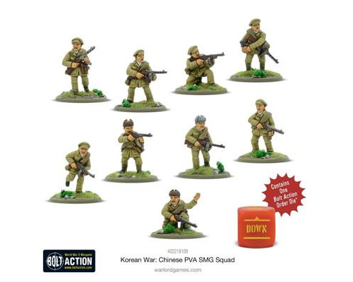 Bolt Action - Korean War: Chinese PVA SMG Squad - EN