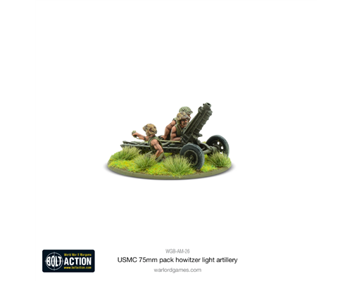 Bolt Action - USMC 75mm Pack Howitzer Light Artillery - EN