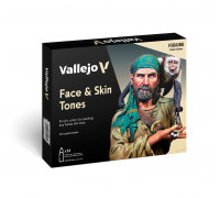 Vallejo - Model Color / Figure / 16 colors set - Face & Skin Tones 18 ml