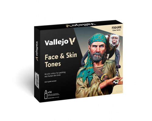 Vallejo - Model Color / Figure / 16 colors set - Face & Skin Tones 18 ml